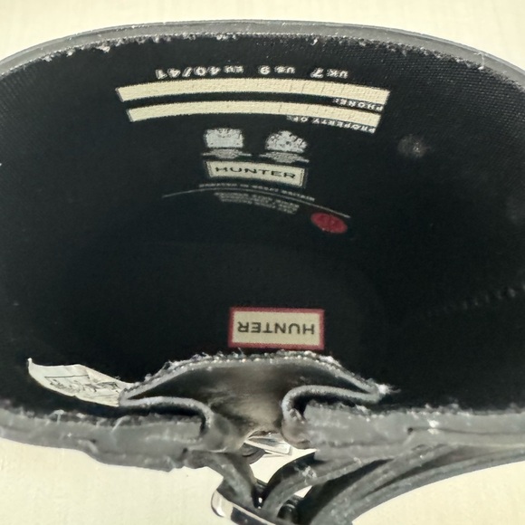 NWOT Hunter Refined Black Stud Short Boots, Size 9 - Never Worn, No Box - Picture 13 of 16